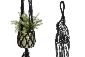 MAKRAMA CZARNA SZNURKOWA 120 CM